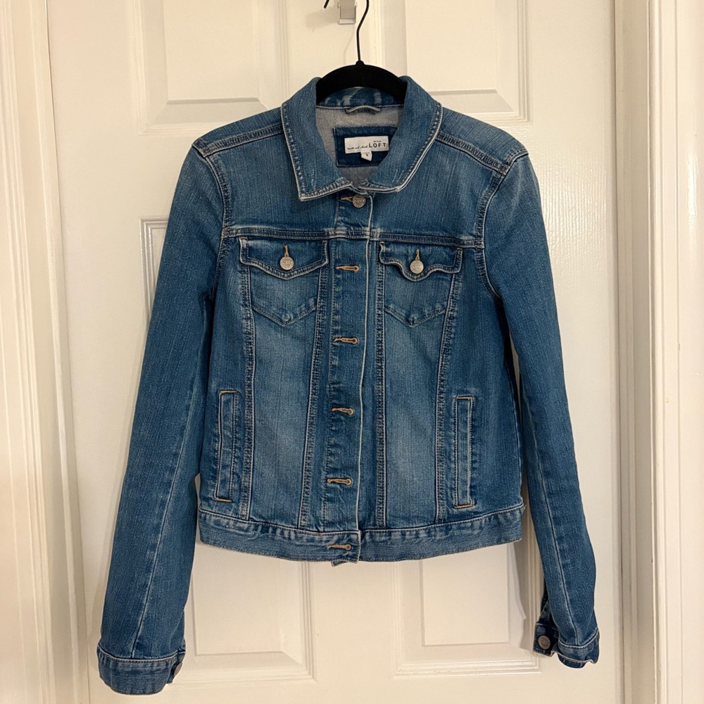 LOFT Classic Blue Jean Jacket